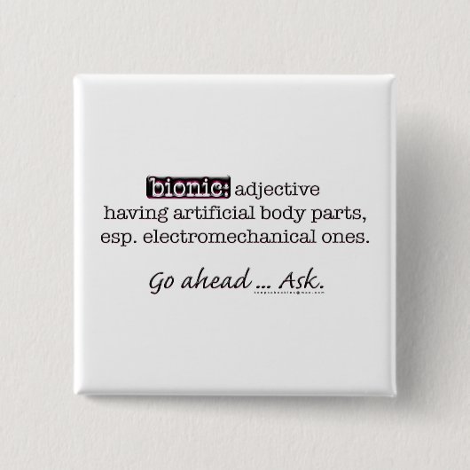 Bionische Definition Button (Vorderseite)