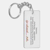 Bionische Definition II Schlüsselanhänger (Vorderseite links)