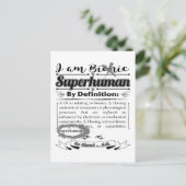 bionische Erklärung Postkarte (Stehend Vorderseite)