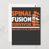 Bionische Wirbelsäulenüberlebende Operation Postkarte (Vorne/Hinten)