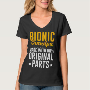 Bionischer Opa Männer Knie-Hüftersatz 90 Original T-Shirt