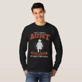 Bionisches Beinthema und Amputationsüberlebender T T-Shirt (Vorne ganz)