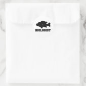 Bioologin-Aufkleber Runder Aufkleber (Tasche)