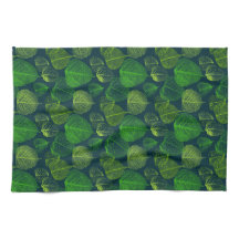 Biophile ästhetische dunkelgrüne Skeletton-Blätter