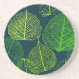 Biophile ästhetische Skeletton-Blätter Getränkeuntersetzer