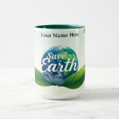 Biophilic Eco-Guardians' Embrace Tasse (Zentrum)