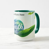 Biophilic Eco-Guardians' Embrace Tasse (VorderseiteRechts)