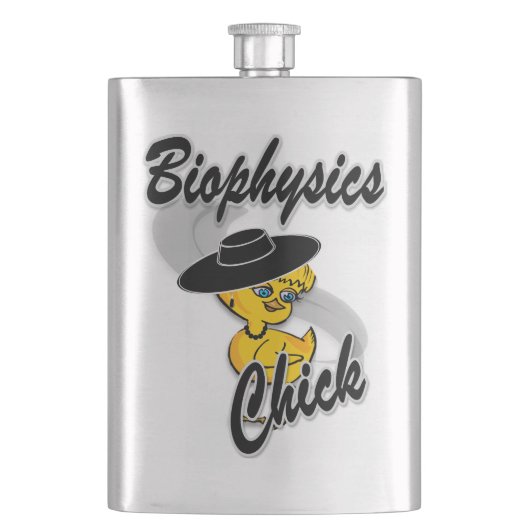 Biophysik Chick #4 Flachmann (Vorderseite)