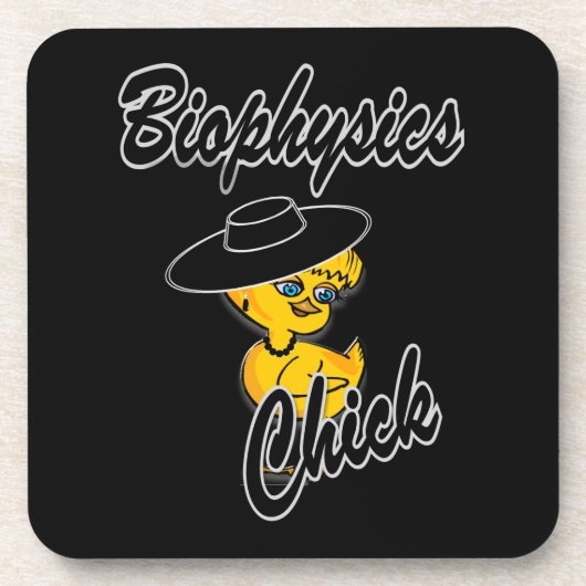 Biophysik Chick #4 Getränkeuntersetzer (Vorderseite)