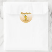 Biophysik Chick Runder Aufkleber (Tasche)