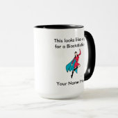 Biostatistician-Frau-Superheld Tasse (VorderseiteRechts)