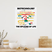 Biotechnologie: Splicing of Life (reife RNA) Poster (Küche)