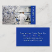 Biotechnology / Biotechnologist Chemist Laboratory Visitenkarte (Vorne/Hinten)