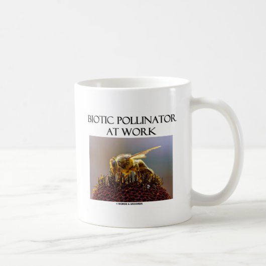 Biotic Pollinator at work (Beam on a Blume) Kaffeetasse (Rechts)