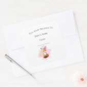 Biotopape für Woodland Quadratischer Aufkleber (Umschlag)