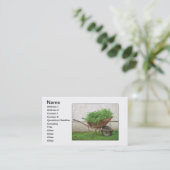 BioWheelbarow Visitenkarte (Stehend Vorderseite)