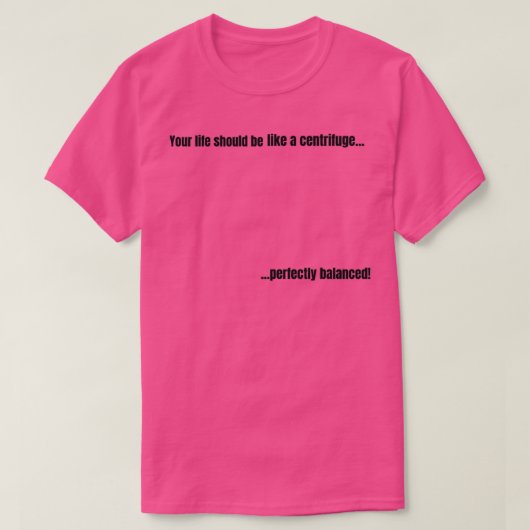 Biowissenschaftliche Bilanz T-Shirt (Design vorne)