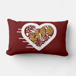 Biozid Maroon Throw Kissen von Poet Adiela Akoo