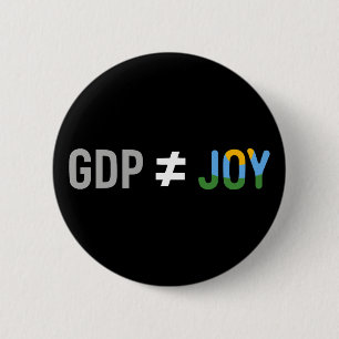 BIP ≠ FREUDE: Degrowth, Anti-Kapitalistisch, Ökopo Button