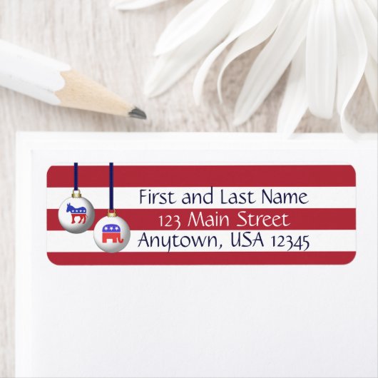 Bipartisan Red White und Blue Patriotic Weihnachte (Insitu)