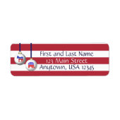 Bipartisan Red White und Blue Patriotic Weihnachte (Vorne)