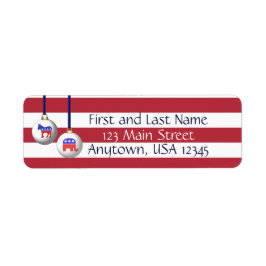 Bipartisan Red White und Blue Patriotic Weihnachte