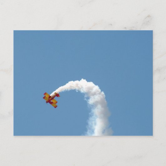 Biplane Akrobatik Postkarte (Vorderseite)