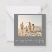 Biplane Classic Weihnachtskarte Mitteilungskarte (Rückseite)