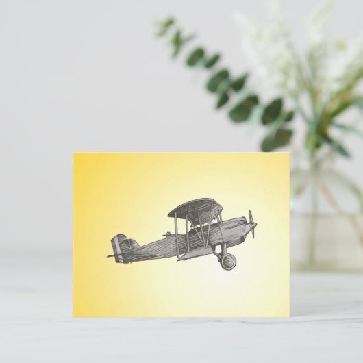 Biplane Postkarte (Stehend Vorderseite)
