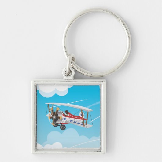 Biplane Schlüsselanhänger (Vorne)