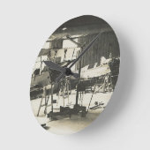 Biplane-Trainer 1941 Runde Wanduhr (Winkel)