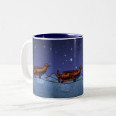 BiPlane Zweifarbige Tasse (Vorderseite Links)