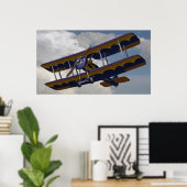 BiPlaneFlying Poster (Heimbüro)