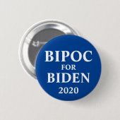 BIPOC für den Knopf Biden Button (Vorne & Hinten)