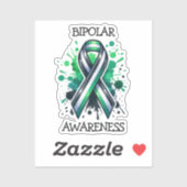 Bipolar Awareness Ribbon Aufkleber (Blatt)