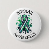 Bipolar Awareness Ribbon Button (Vorderseite)