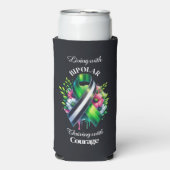 Bipolar Awareness | Thriving with Courage Selters Dosenkühler (Seltzer Vorderseite)