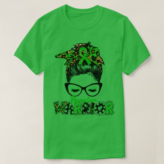Bipolar Awareness Warriors Women Glasse Messy Bun T-Shirt (Design vorne)
