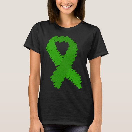 Bipolar Disorder Awareness Ribbon T-Shirt (Vorderseite)