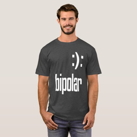 Bipolar Geek-Geschenk T-Shirt (Vorne ganz)