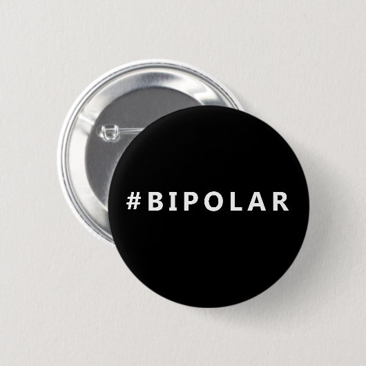 Bipolar-Hashtag-Design Button (Vorne & Hinten)