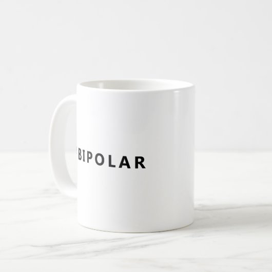 Bipolar-Hashtag Kaffeetasse (Vorderseite Links)