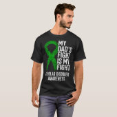 Bipolar Illness My Dad's Fight Is My Fight Bipolar T-Shirt (Vorne ganz)