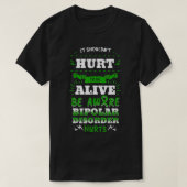 Bipolar Mania Mental Illness Anxiety Green Ribbon T-Shirt (Design vorne)