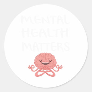 Bipolar Mental Health Awareness Mental Health Proo Runder Aufkleber