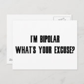 bipolar postkarte (Vorne/Hinten)