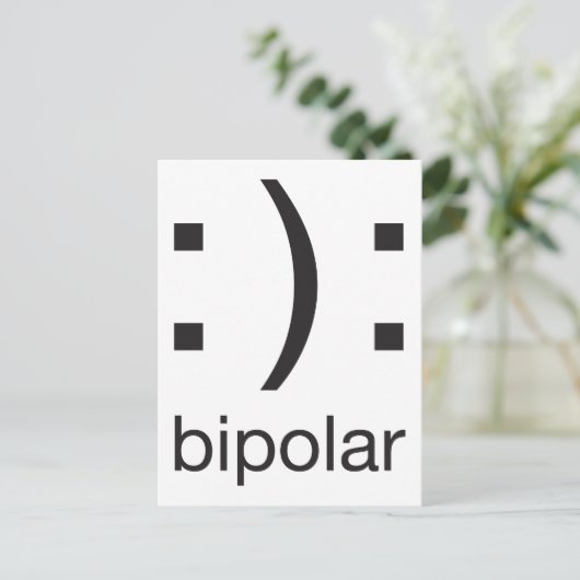 bipolar postkarte (Stehend Vorderseite)