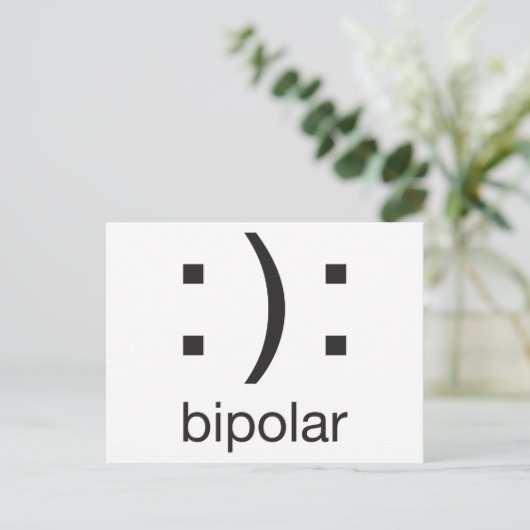 bipolar postkarte (Stehend Vorderseite)