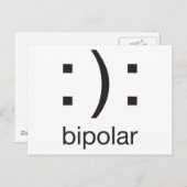 bipolar postkarte (Vorne/Hinten)