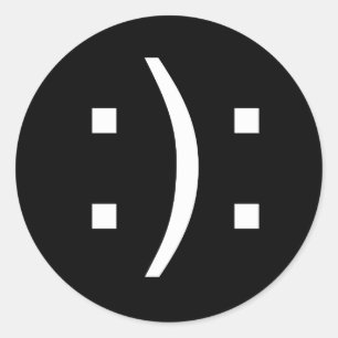 bipolar runder aufkleber